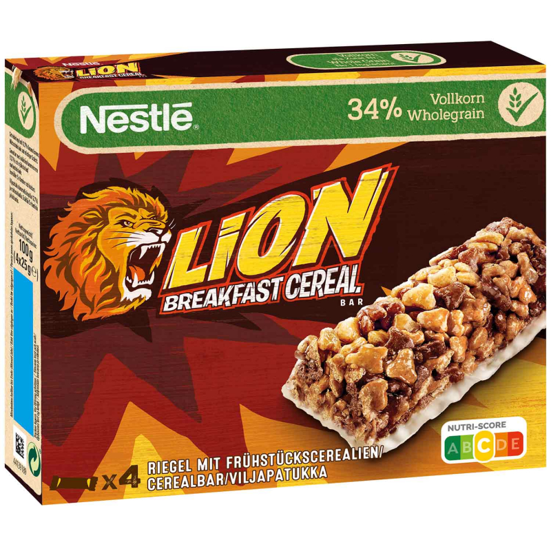  Lion Breakfast Cereal Bar 4x25g 