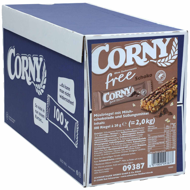  Corny free Schoko 100x20g 