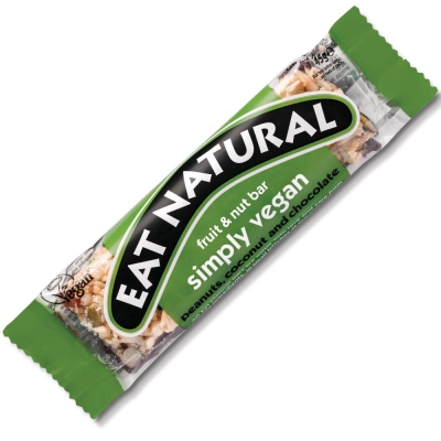  Eat Natural simply vegan peanuts, coconut and chocolate 45g 