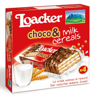  Loacker Milk & Cereals 4x25g 