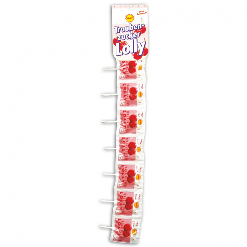  Frigeo Traubenzucker Lolly Kirsch 7er 