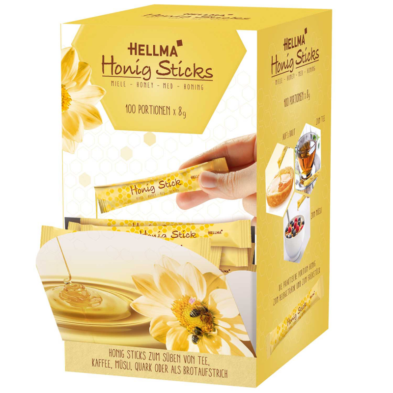  Hellma Honig Sticks 100x8g 