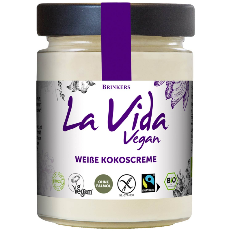  La Vida Vegan Weiße Kokoscreme Bio 270g 